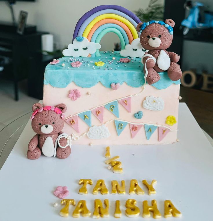 6 Months Birthday Cake (90)