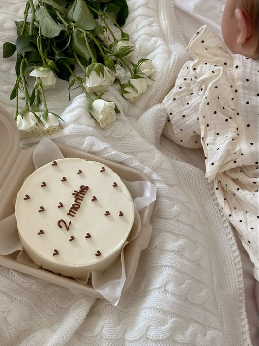 Mini cakes for 2 months birthday