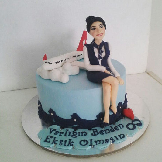 Cabin Crew Theme Cake Design 4