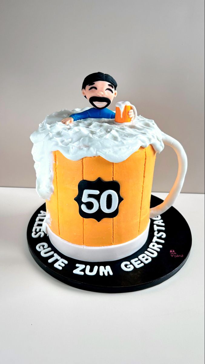 Beer Theme Cake Design 1