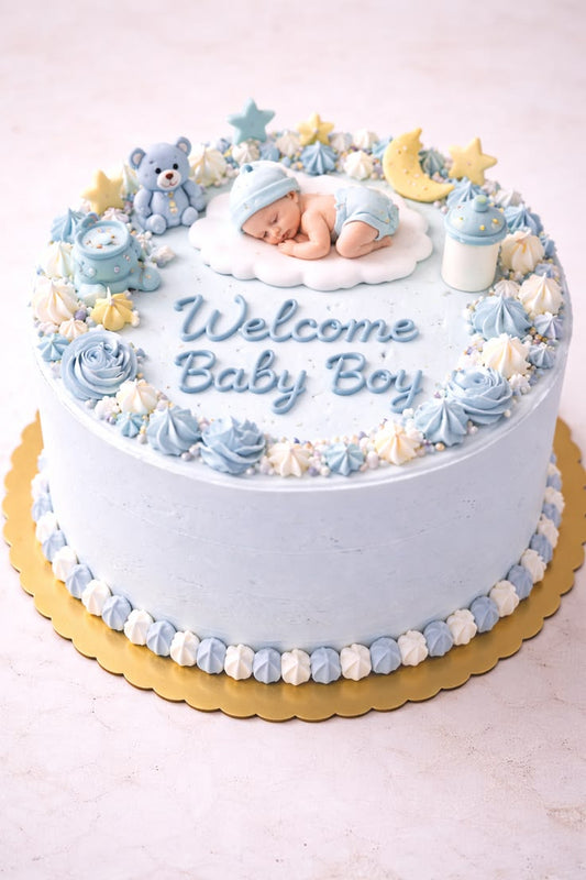 New Born Baby Cake Design 7