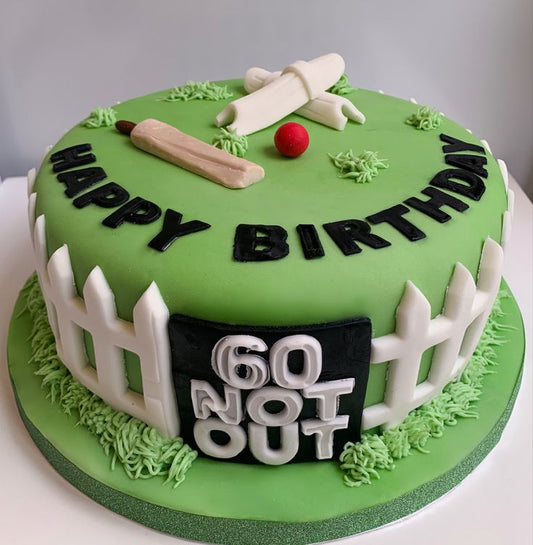 Cricket theme cake design ( 10 )