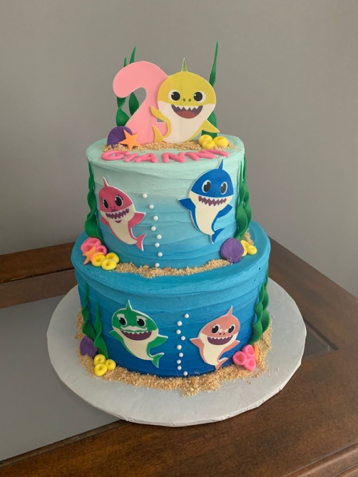 Baby Shark Cake Design 4