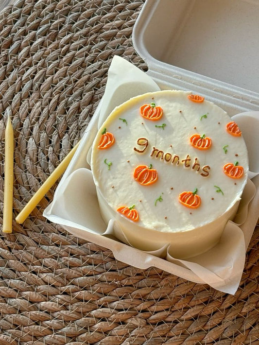 9 months birthday bento cake
