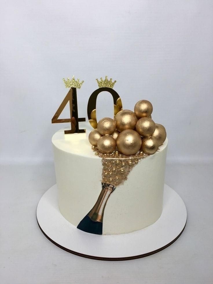 40th Birthday Cake Design 3