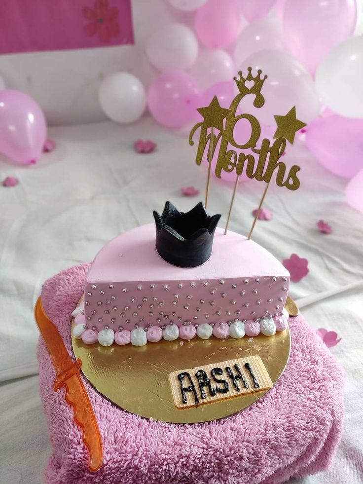 Half birthday cake design ( 38 )