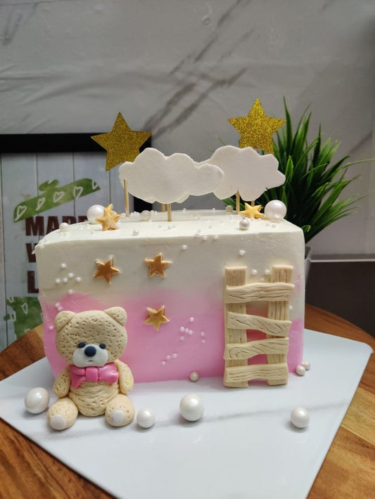 6 Months Birthday Cake (73)