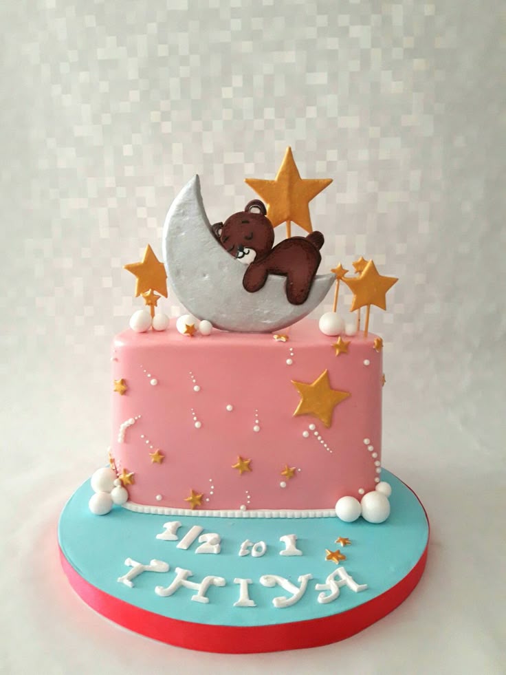 6 Months Birthday Cake (68)
