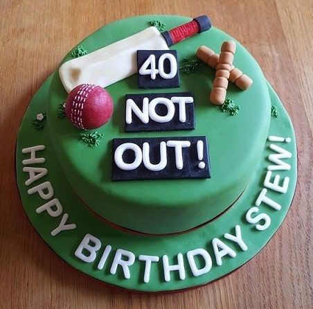 Cricket theme cake design ( 11 )