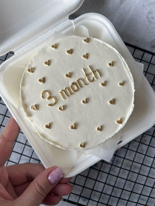 Bento cake for 3 months celebration