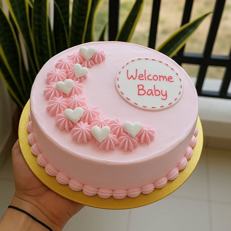 New Born Baby Cake Design 4