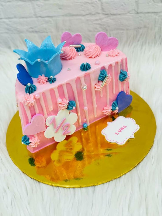 6 Months Birthday Cake (80)