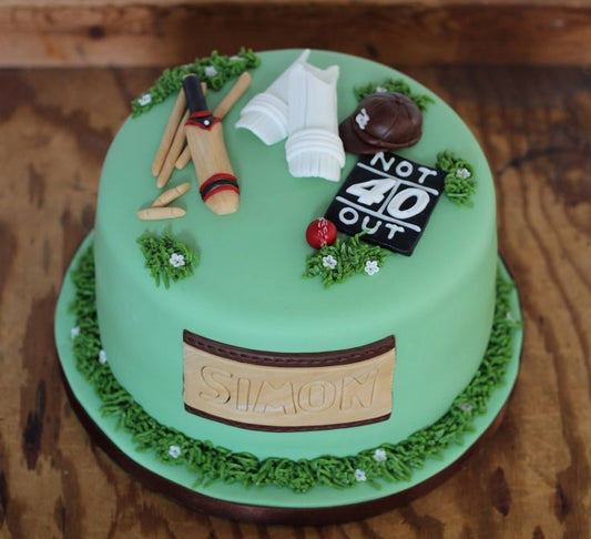 Cricket theme cake design ( 33 )