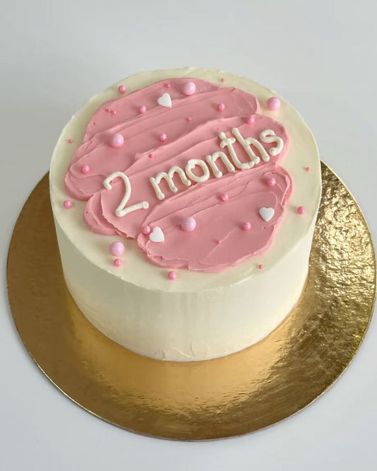2 month birthday cake