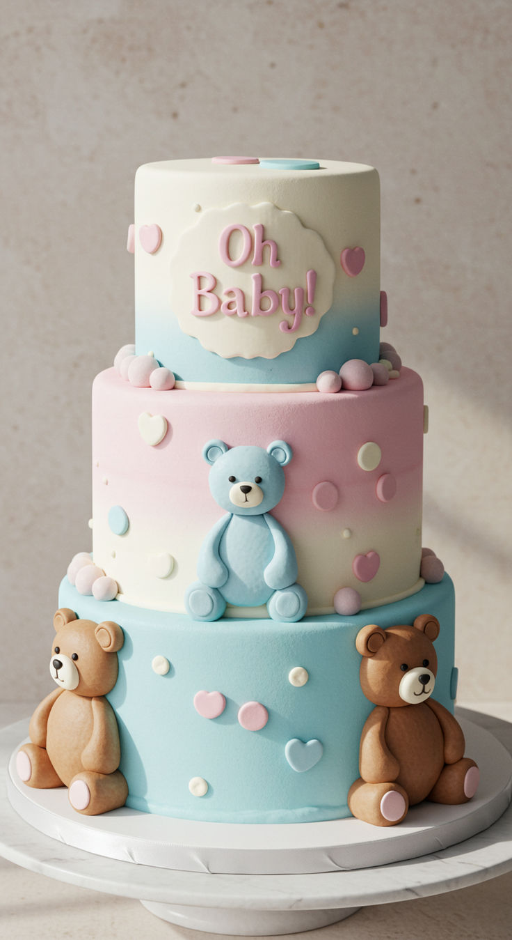 Baby shower cake design (89)