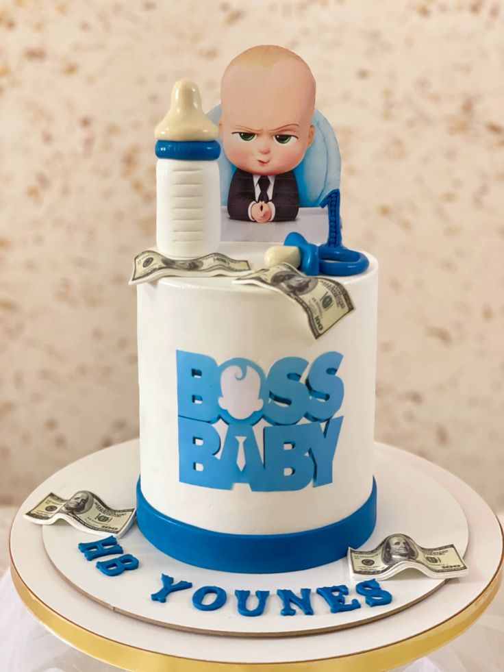 Boss Baby Theme Cake Design 3