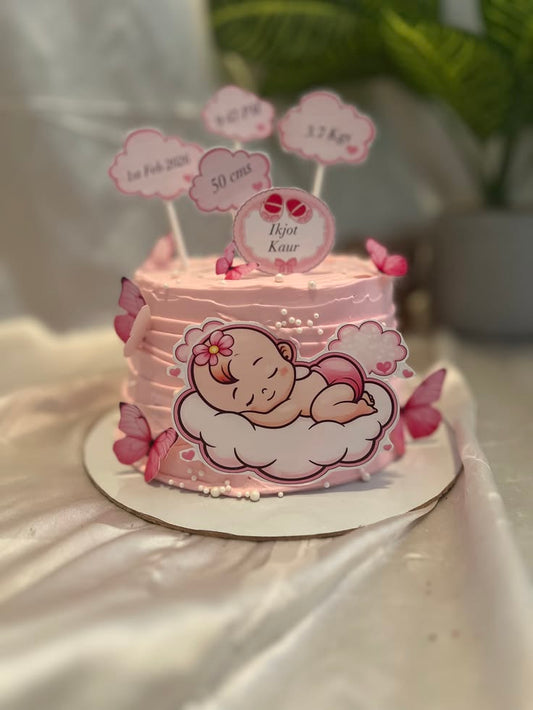 New Born Baby Cake Design 2