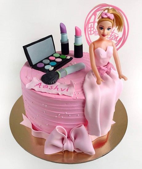 Barbie Girl Theme Cake Design 4