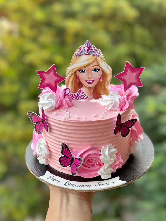 Barbie Girl Theme Cake Design 3