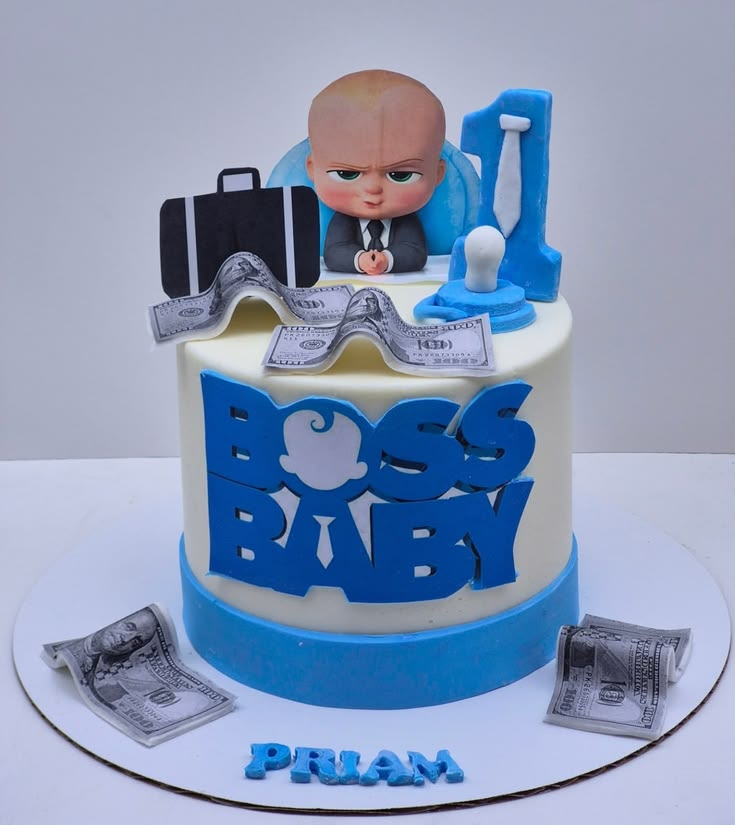 Boss Baby Theme Cake Design 8