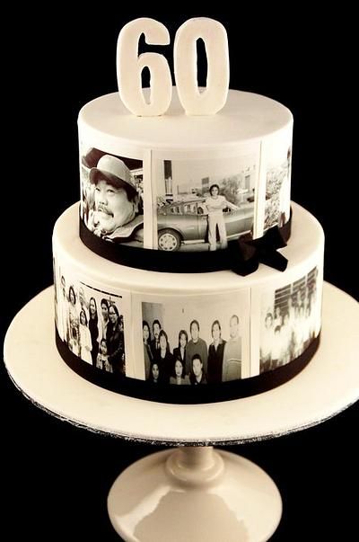 60th Birthday Cake Design 2