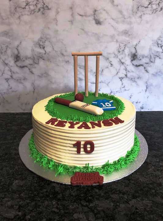 Cricket theme cake design ( 18 )