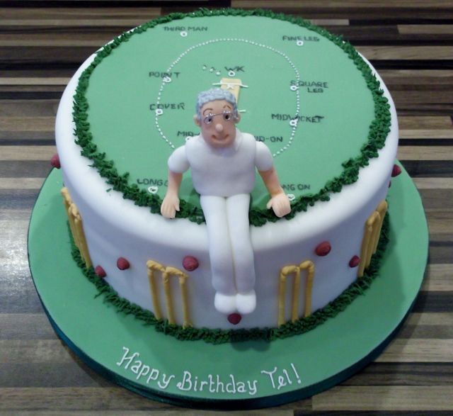 Cricket theme cake design ( 22 )