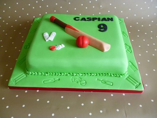 Cricket theme cake design ( 38 )