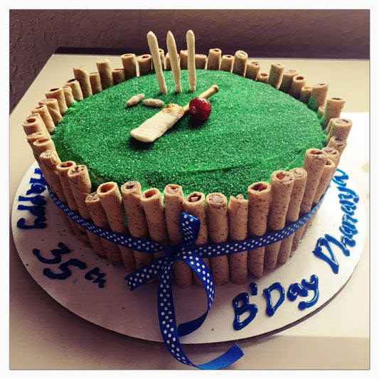Cricket theme cake design ( 32 )