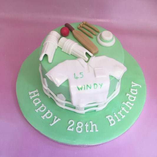 Cricket theme cake design ( 25 )