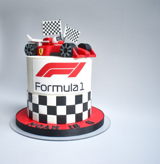 F1 car theme cake design ( 45 )