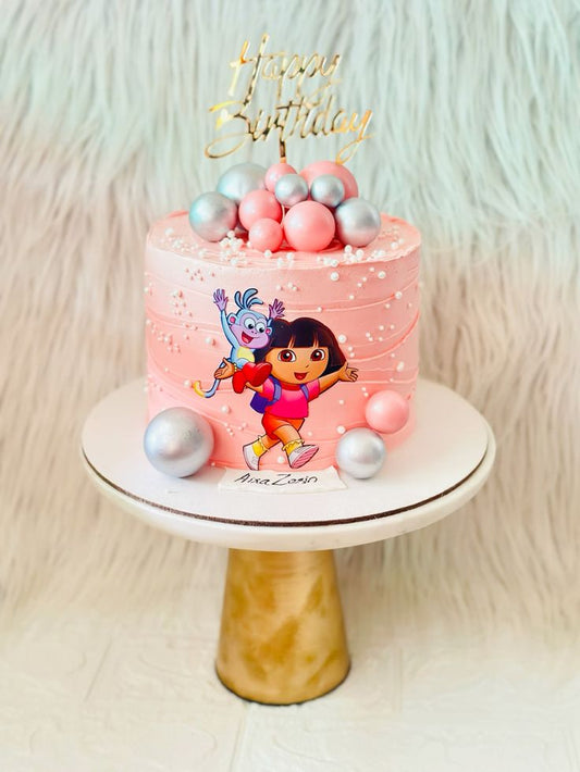 Dora the explorer theme cake