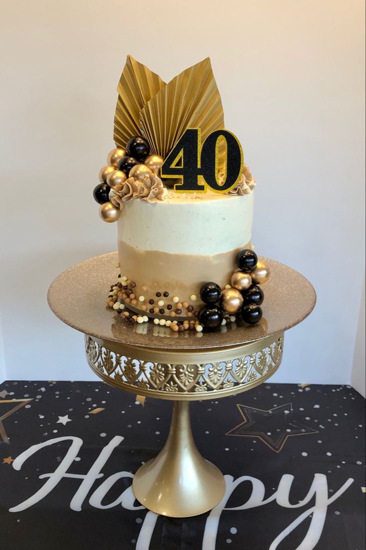 40th Birthday Cake Design 4
