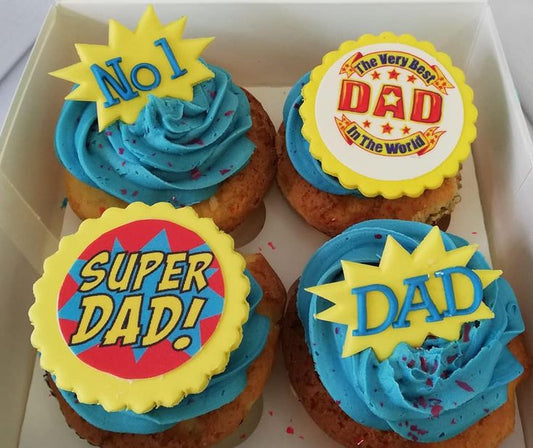 4 Cup Cakes Combo For Father's Day