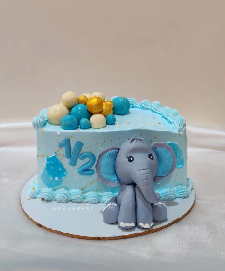 6 Months Birthday Cake (87)