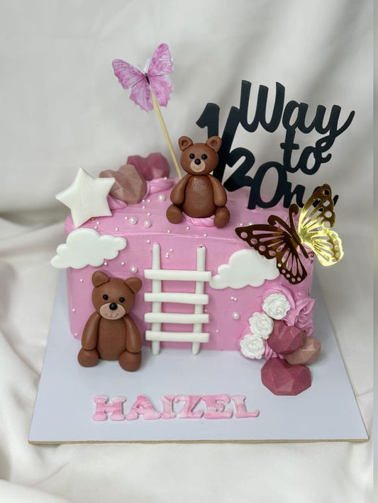6 Months Birthday Cake (70)