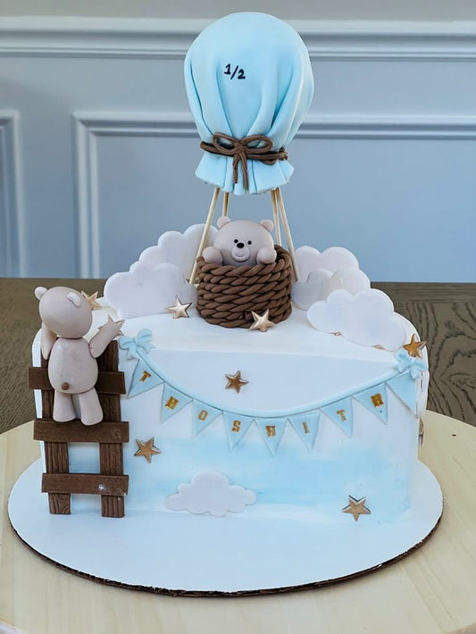6 Months Birthday Cake (81)