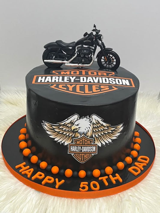 Biker theme cake design ( 21 )