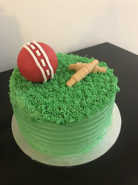 Cricket theme cake design ( 5 )
