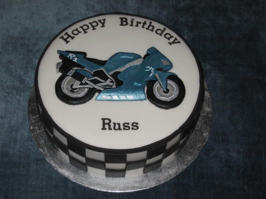 Biker theme cake design ( 4 )