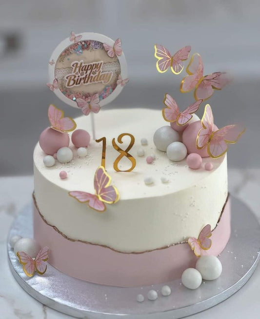 Butterfly theme cake design ( 8 )