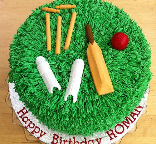 Cricket theme cake design ( 12 )