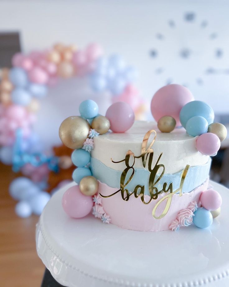 Baby shower cake design ( 37 )