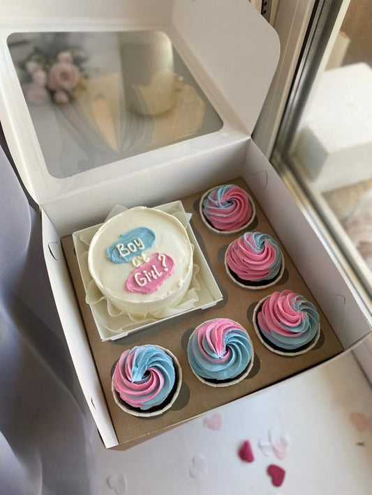 Baby shower theme bento cake combo