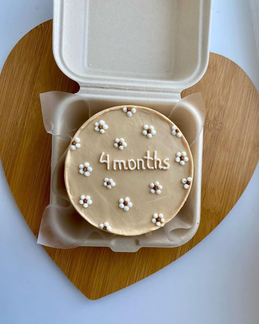 4 months birthday bento cake