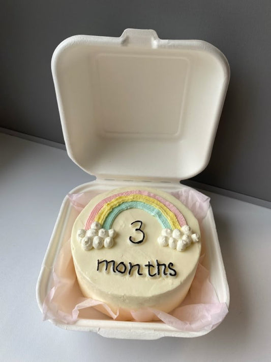 Bento cake for 3 months birthday for baby
