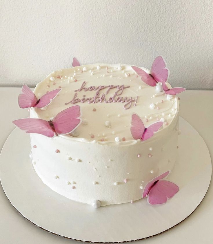 Butterfly theme cake design ( 36 )