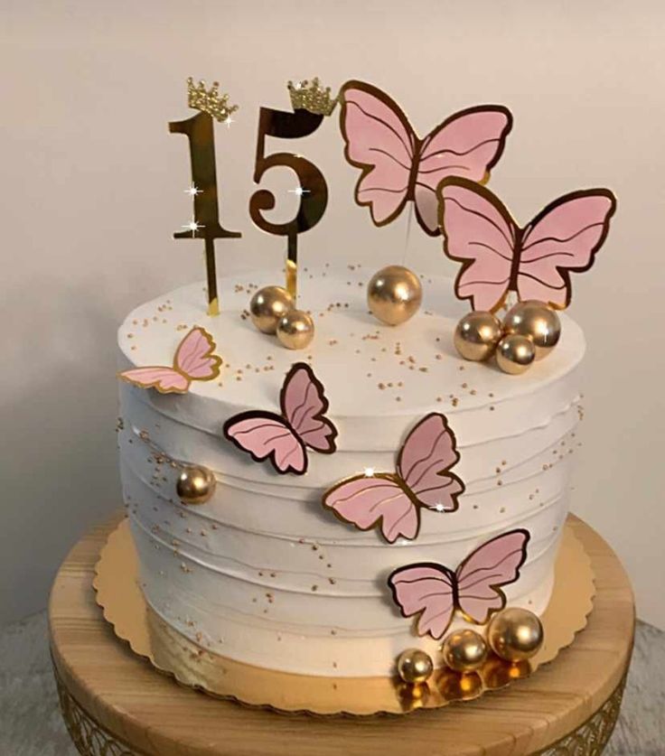 Butterfly theme cake design ( 43 )