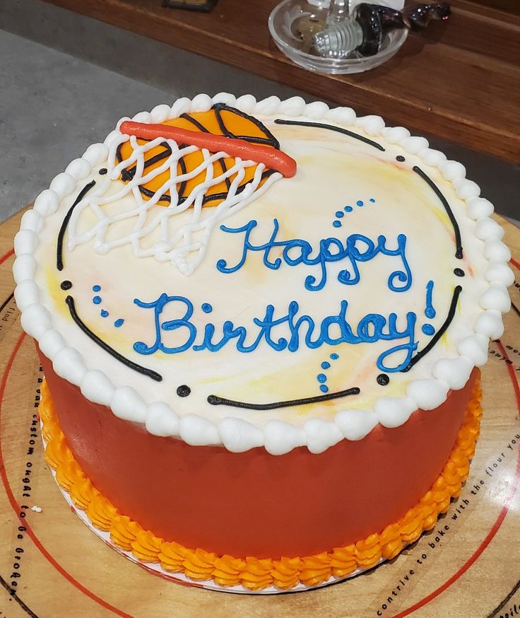 Basketball theme cake design ( 23 )