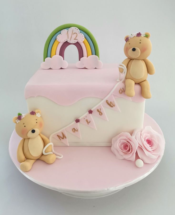 6 Months Birthday Cake (67)